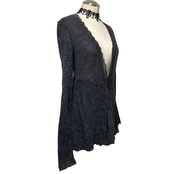 Y2k Studio Y Coquette Cottage Core Lace Long Sleeve Cardigan - Picture 3 of 14